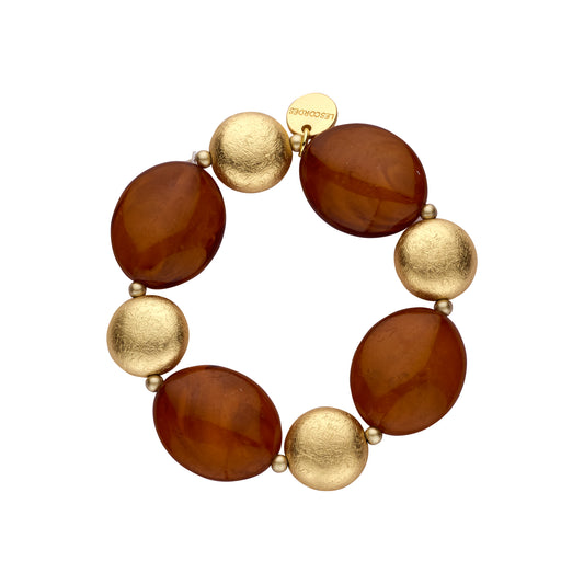 Les Cordes - armband DEMO bruin