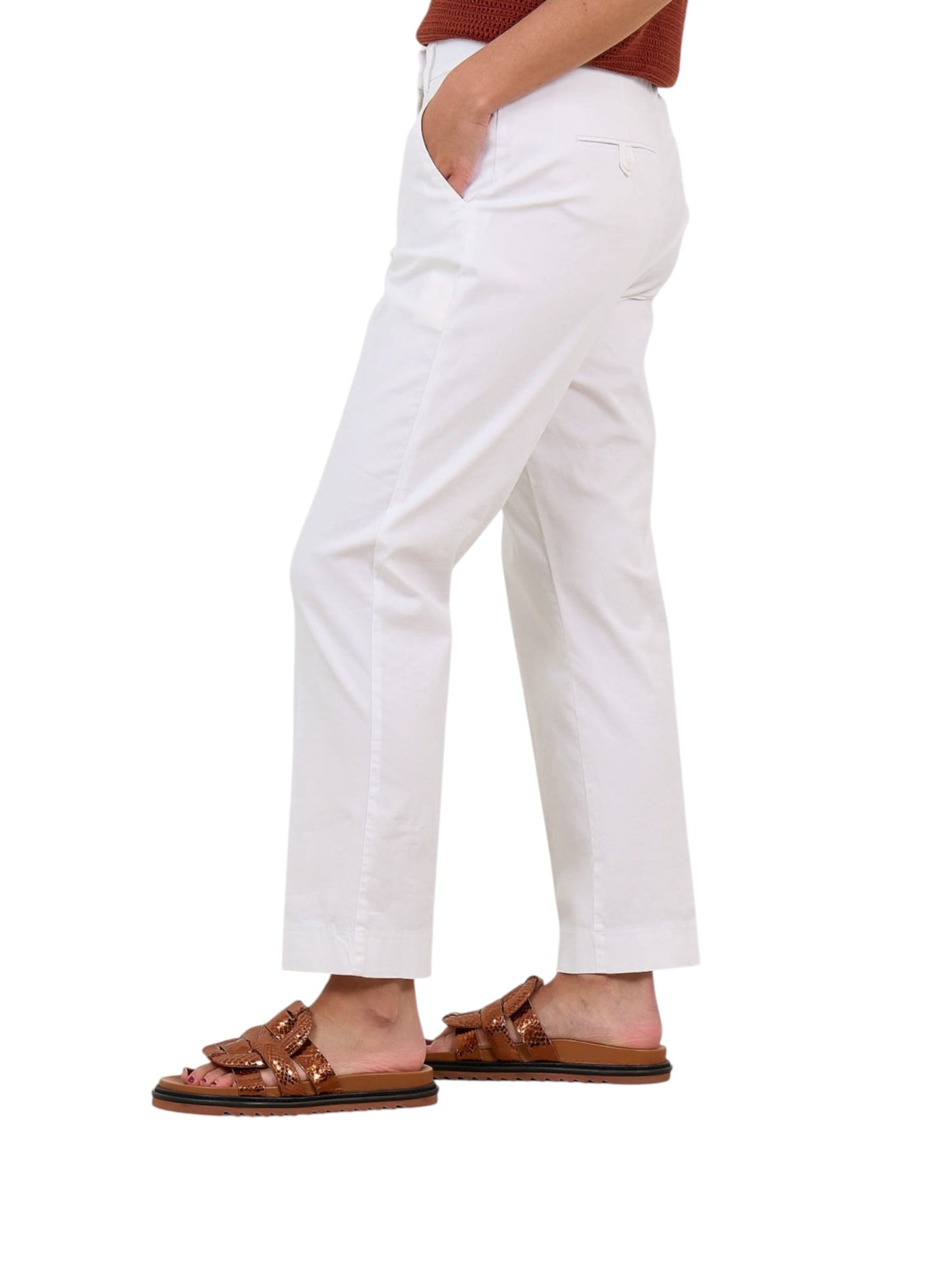 Cambio - witte chino KIANA rechte pijpen