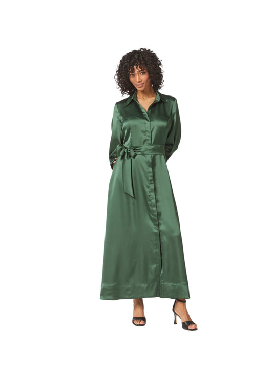 Lalotti - lang groen kleed ESMEE LONG