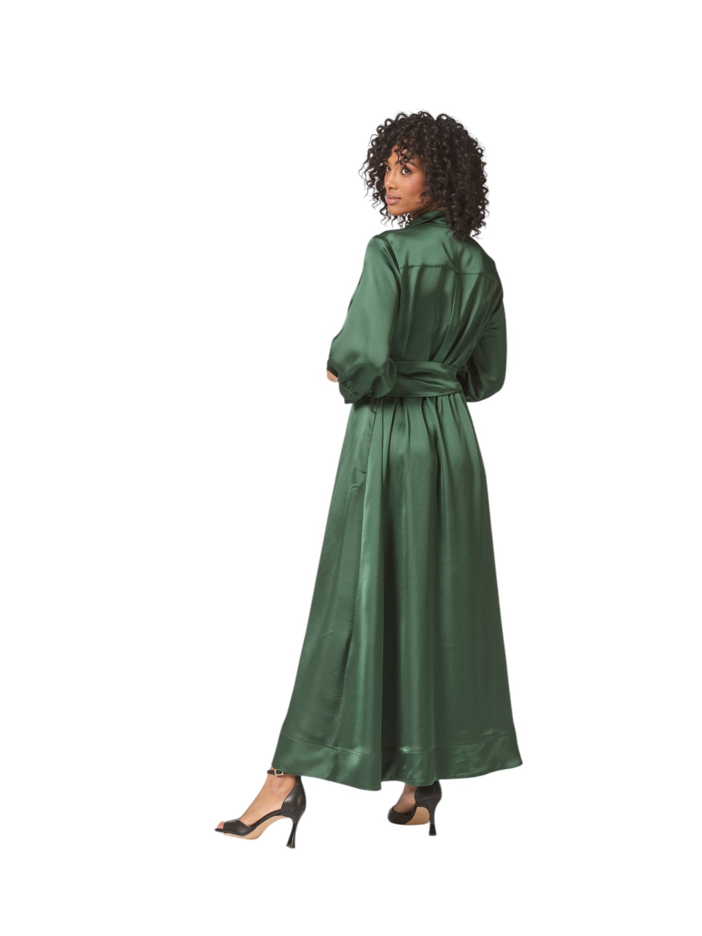 Lalotti - lang groen kleed ESMEE LONG