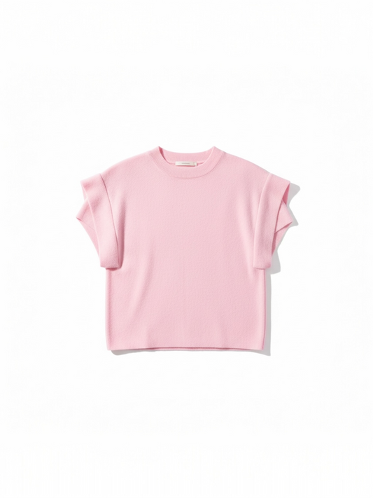 Lalotti - MIRA pull met schouderdétail - pink
