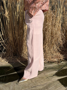Roze broek wijde benen (92043) - Oui