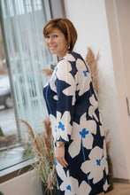 Afbeelding in Gallery-weergave laden, Kleedje beige-donkerblauw (0091811) - Oui
