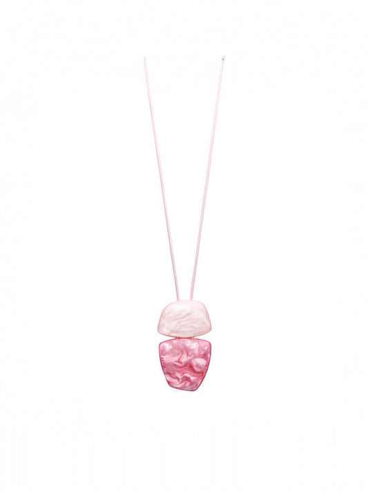 Lange ketting KODI roze/fuchsia - Les Cordes