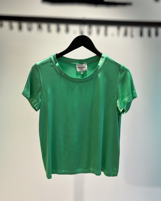 Groen bloesje/t-shirt ronde hals - Leo&Ugo (Tee997)