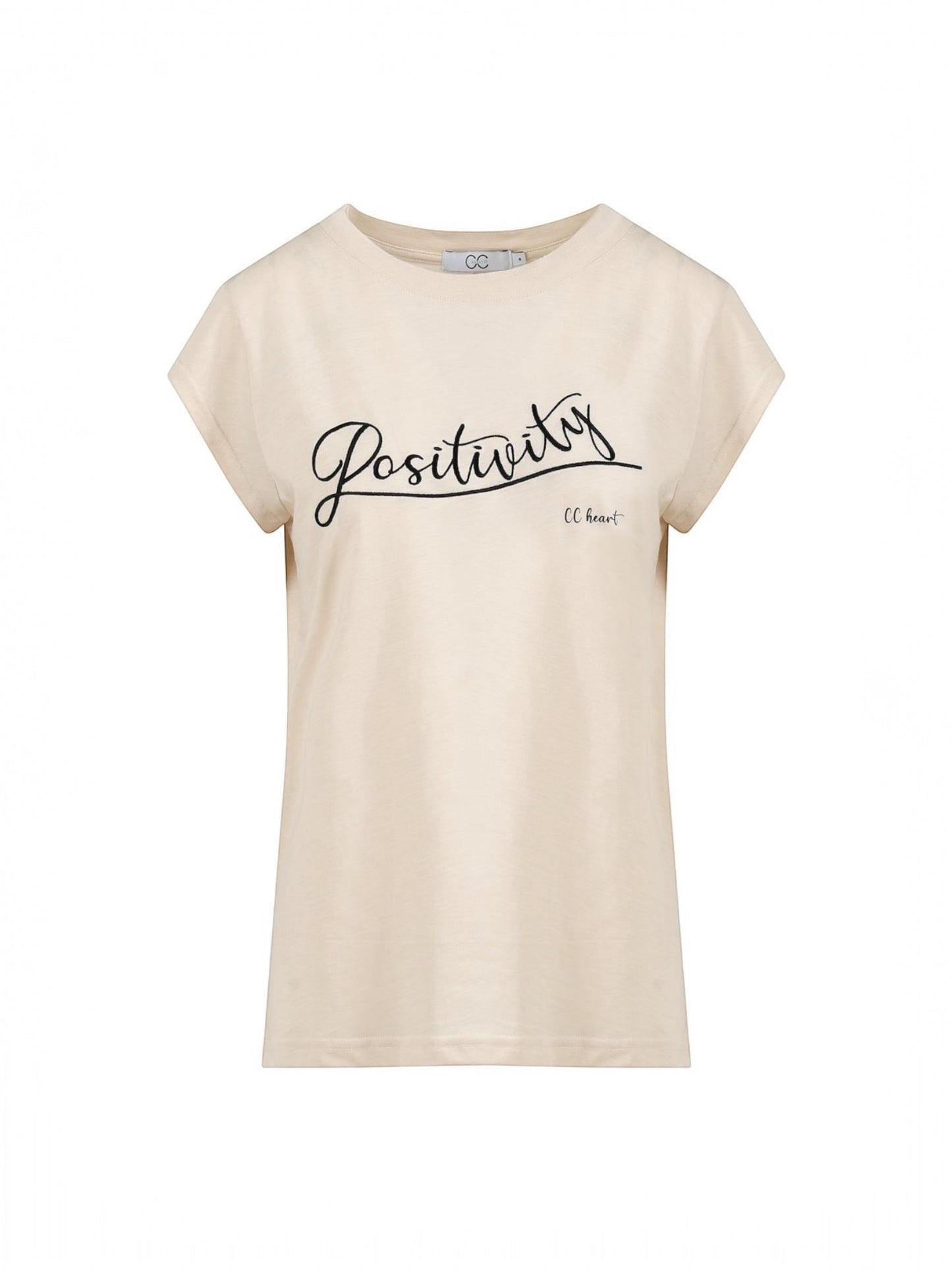 T-shirt CCH1170 positivity creme - CC HEART