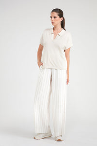 Pull beige GRETA 110 polomodel - Blue iV
