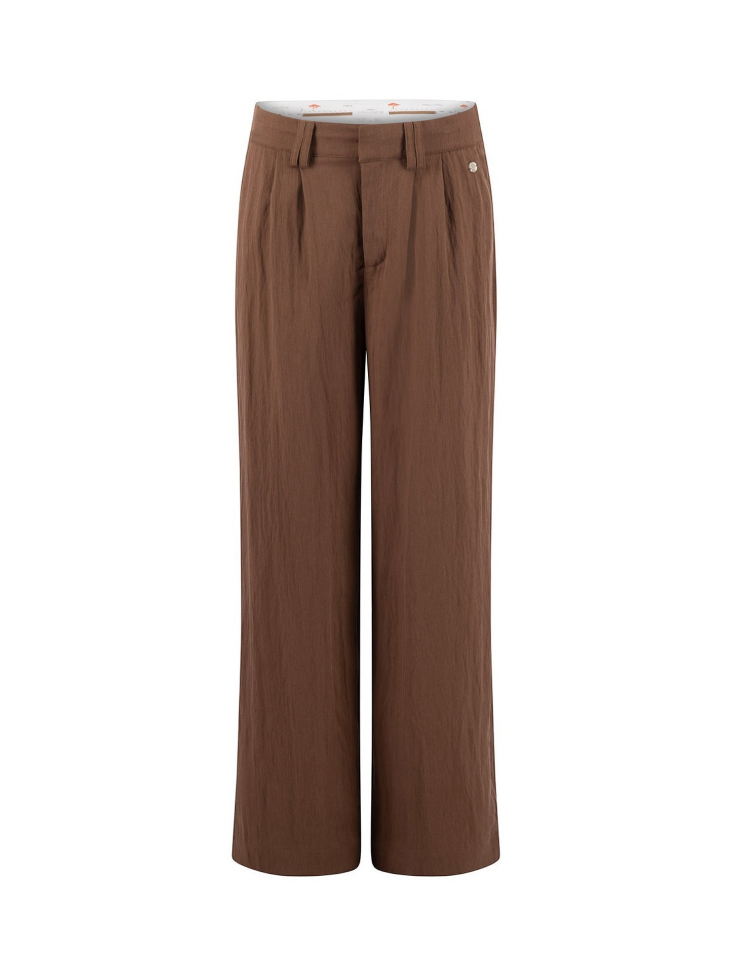 Fynch Hatton - bruine 7/8 broek met verstelbare band