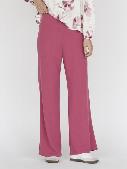 Roze losse broek GLUT hoge taille - Sisterspoint