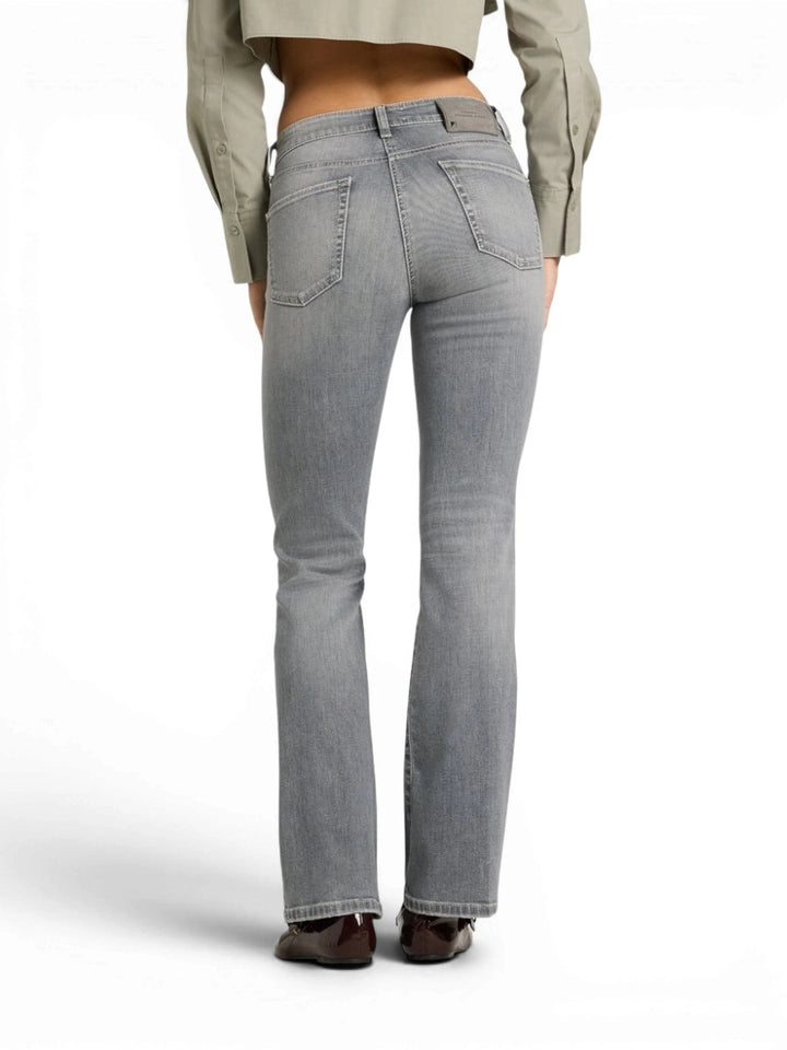 Cambio - Grijze flared fit jeans Paris Flared