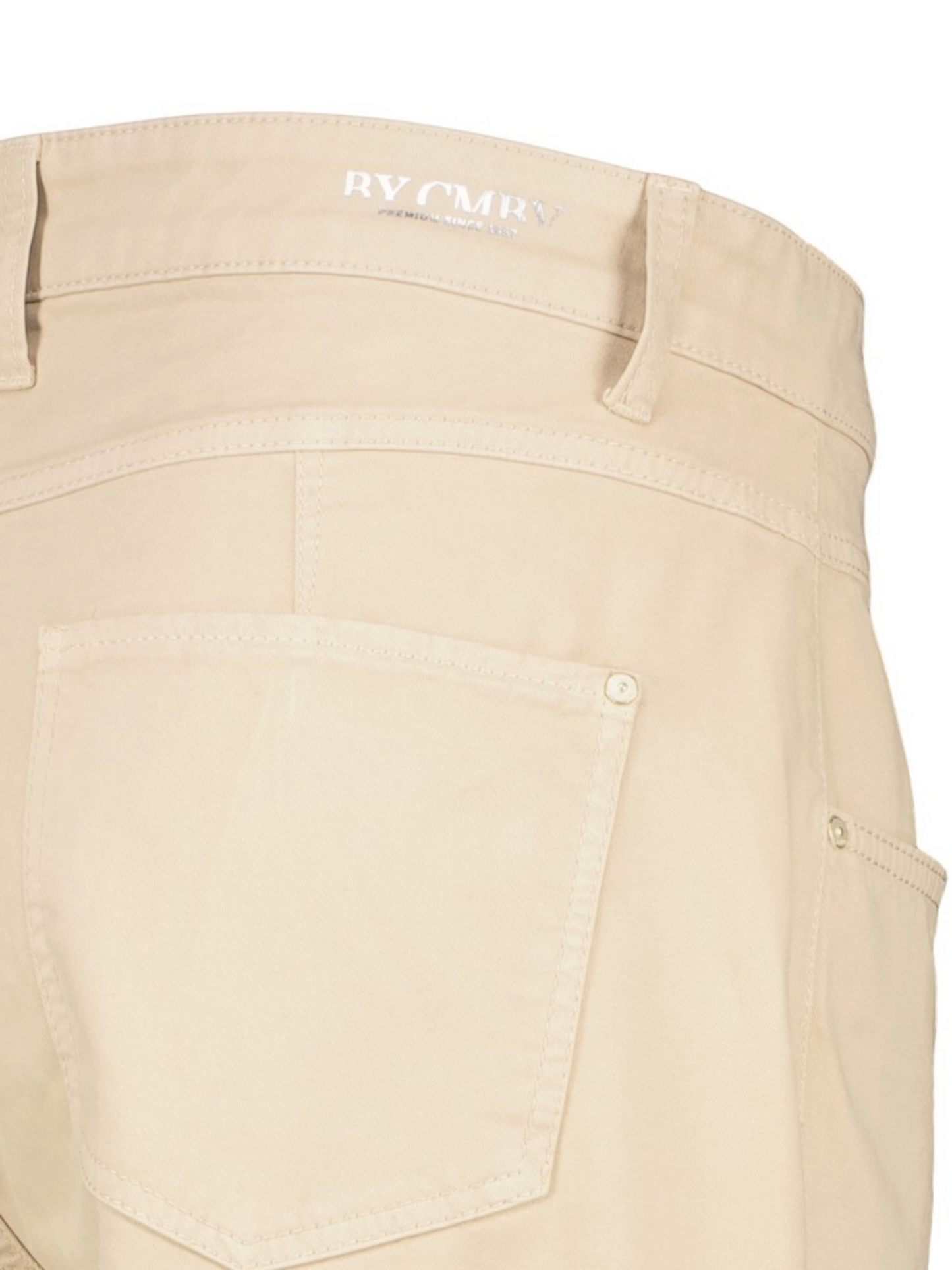 Cambio - zandkleurige barrel fit jeans model Odele