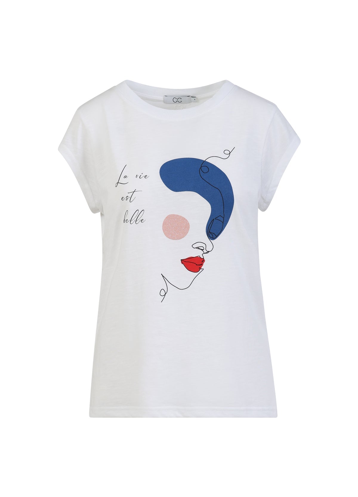 CC HEART FACE T-SHIRT CCH1171 - CC Heart