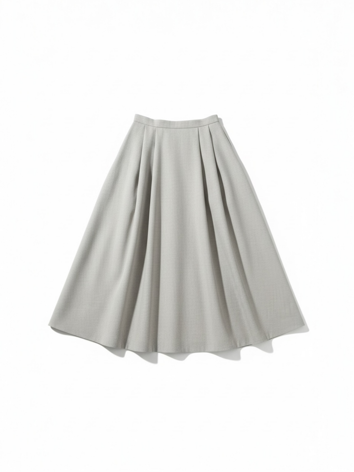 Lalotti - grijze lange rok ROZETTE