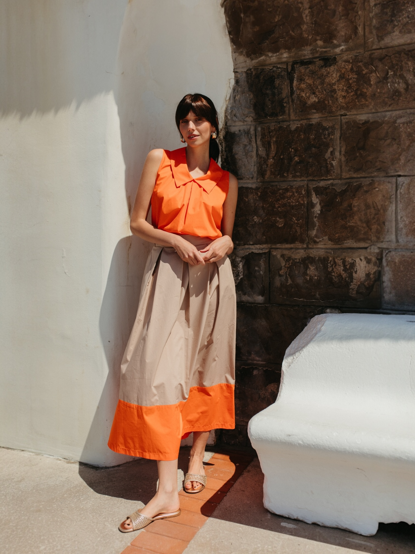 More Than That - rok GINA beige/oranje