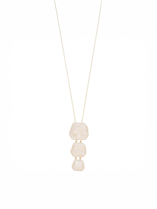 Les Cordes - KORALIE halsketting ecru