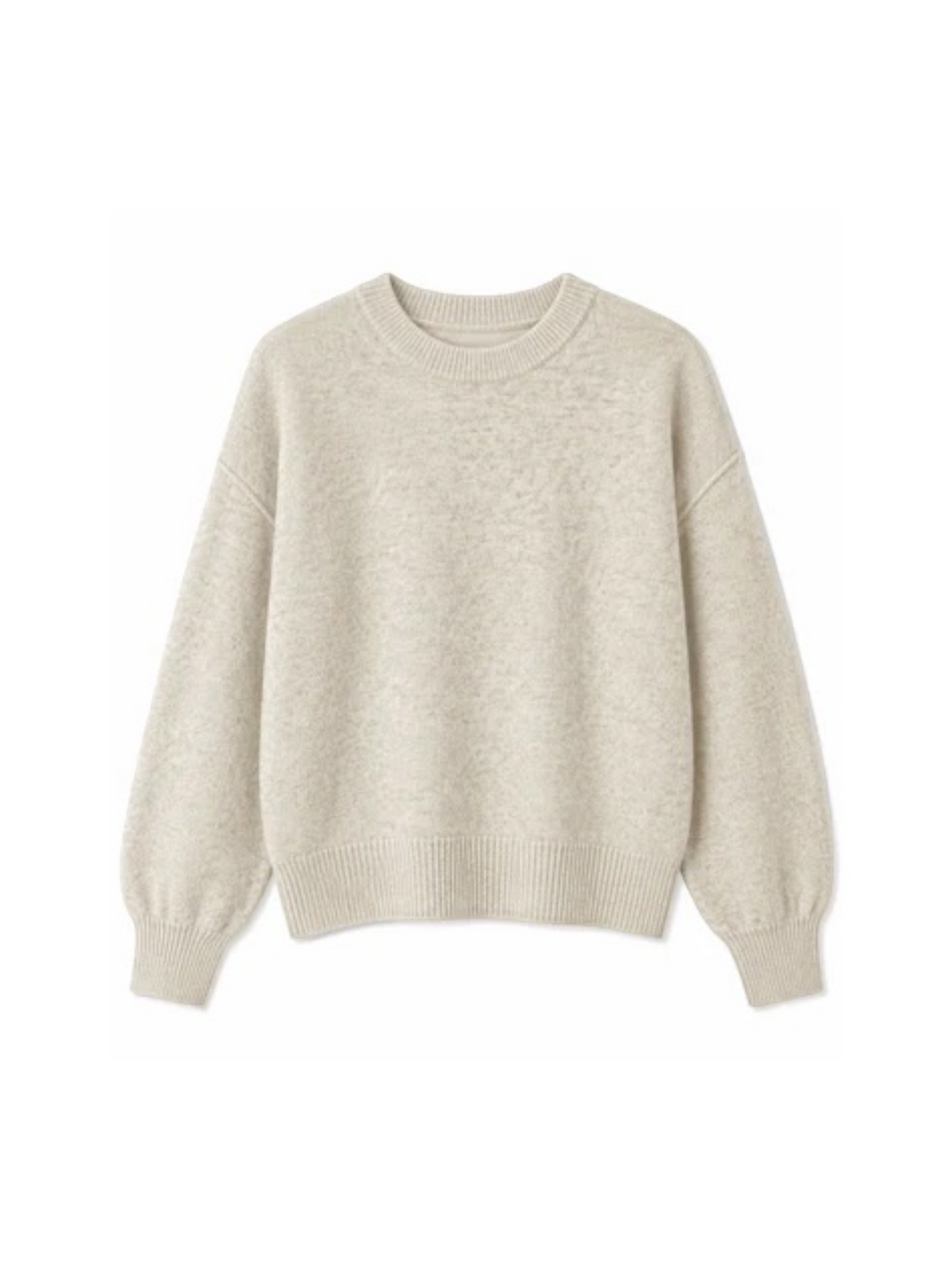 T’WNS the label - pull DENVER ronde hals mottled beige (H98)