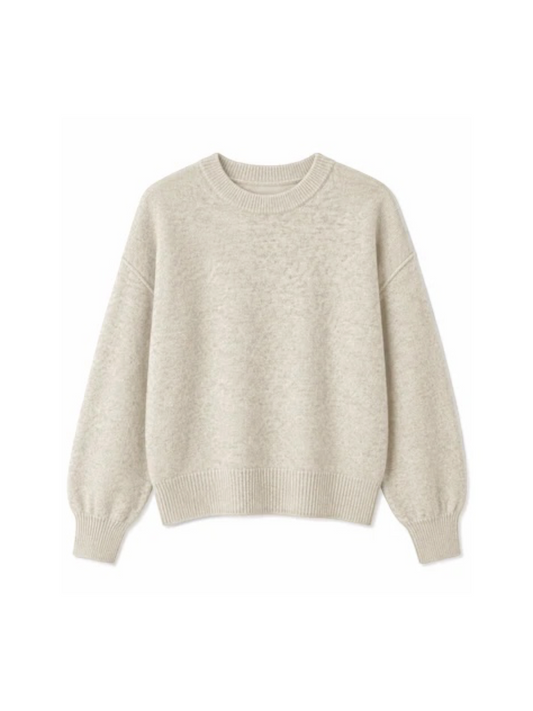T’WNS the label - pull DENVER ronde hals mottled beige (H98)