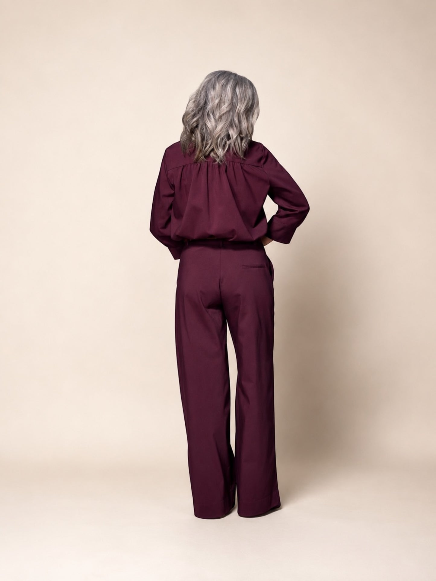 Lalotti Sienna blouse met afneembare strik plume
