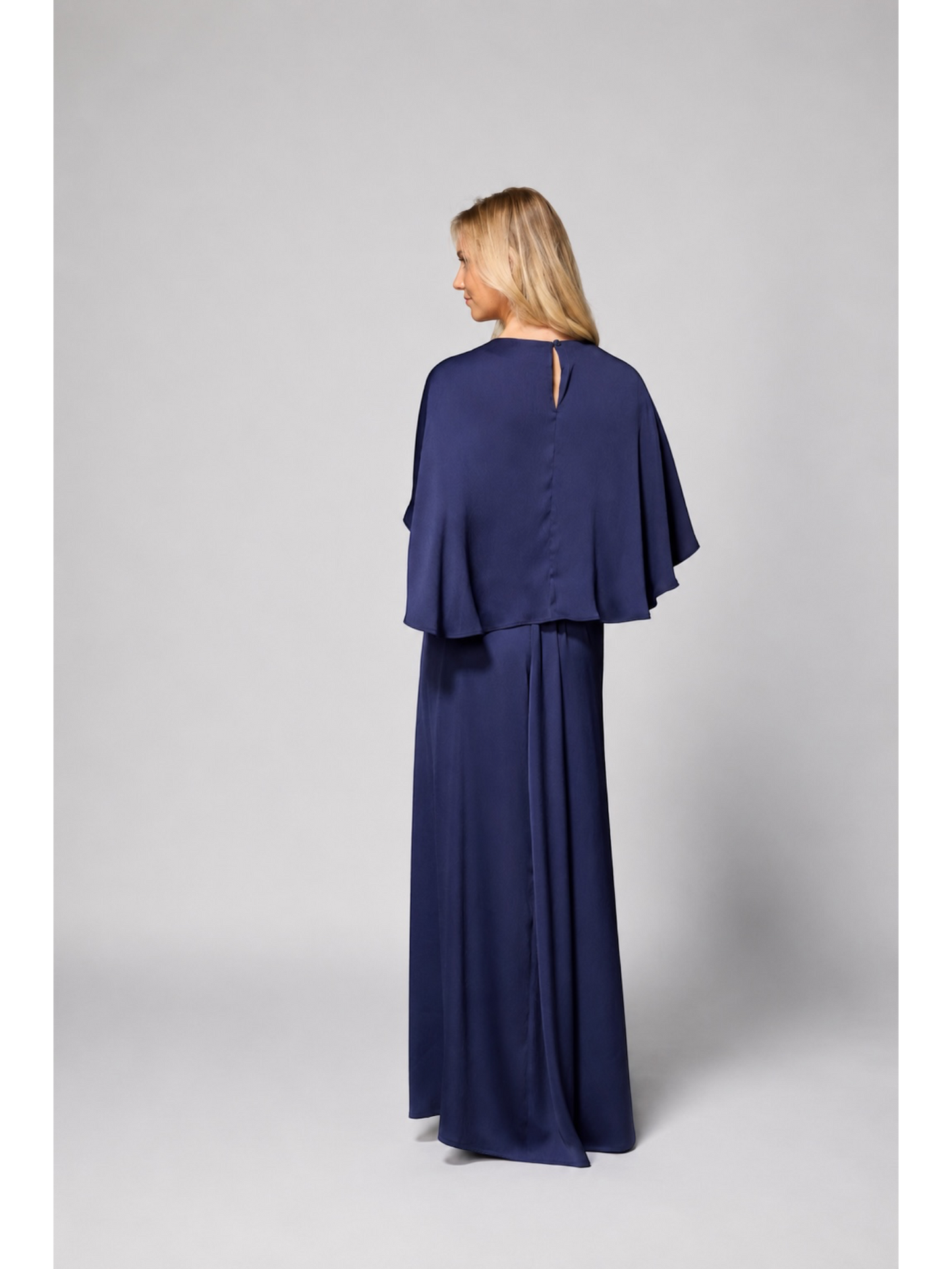 Lalotti FELICE LONG blauwe maxi jurk