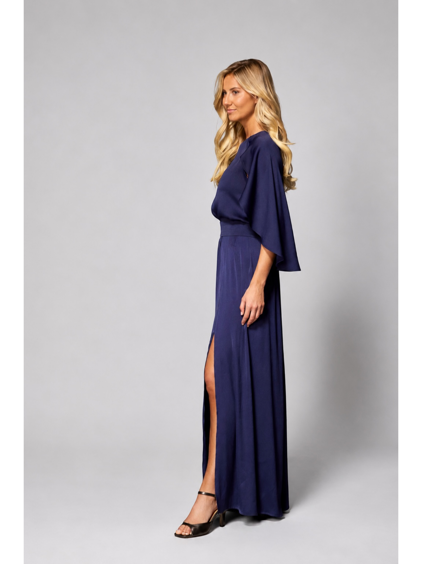 Lalotti FELICE LONG blauwe maxi jurk