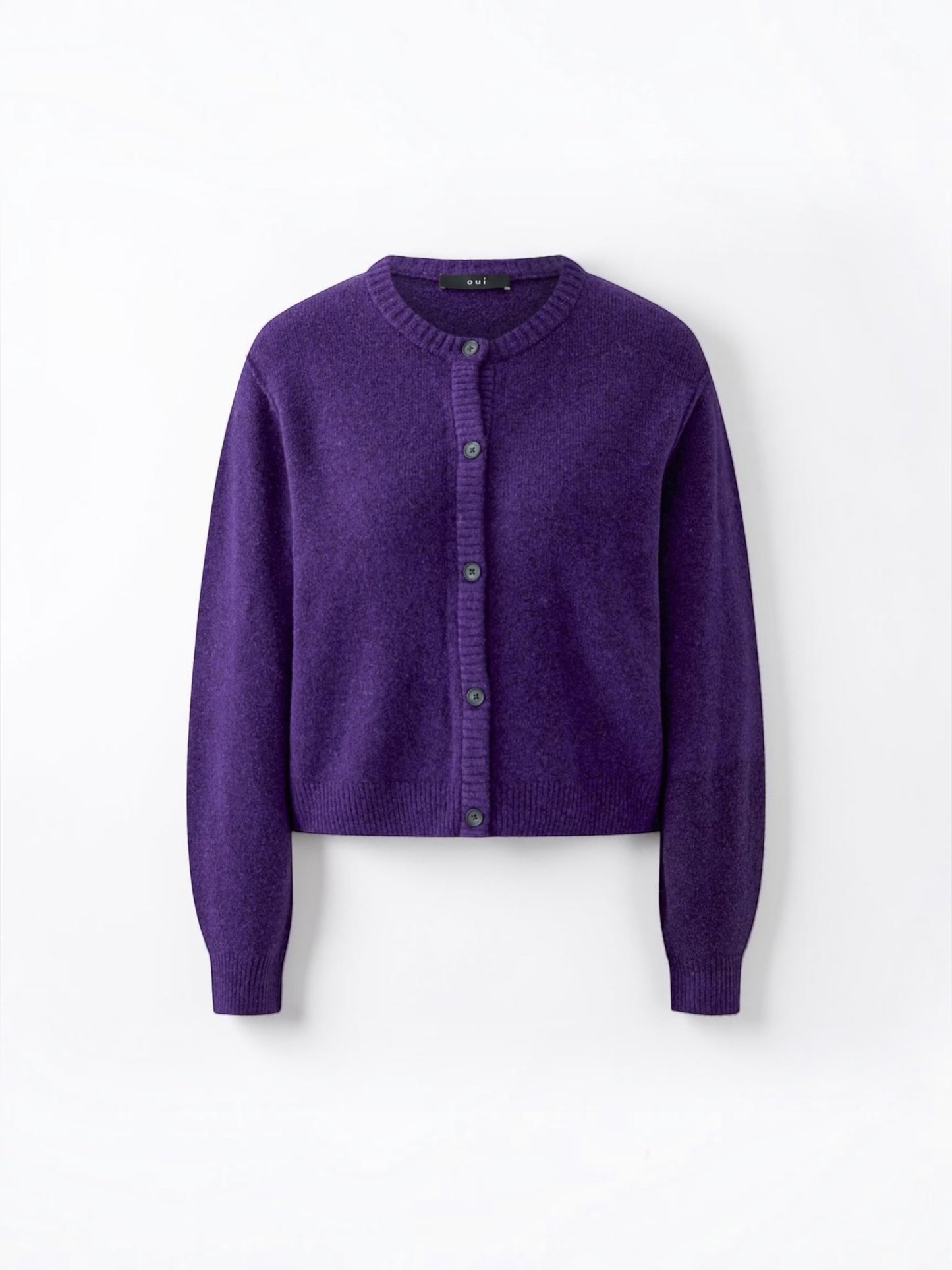 Oui - gilet ILAYA violet met knopen