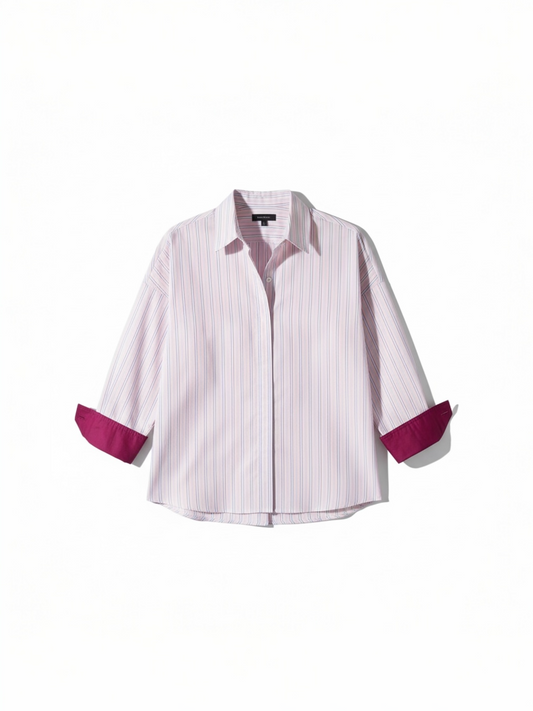 Lalotti - katoenen bloes PEARL met manchette détail