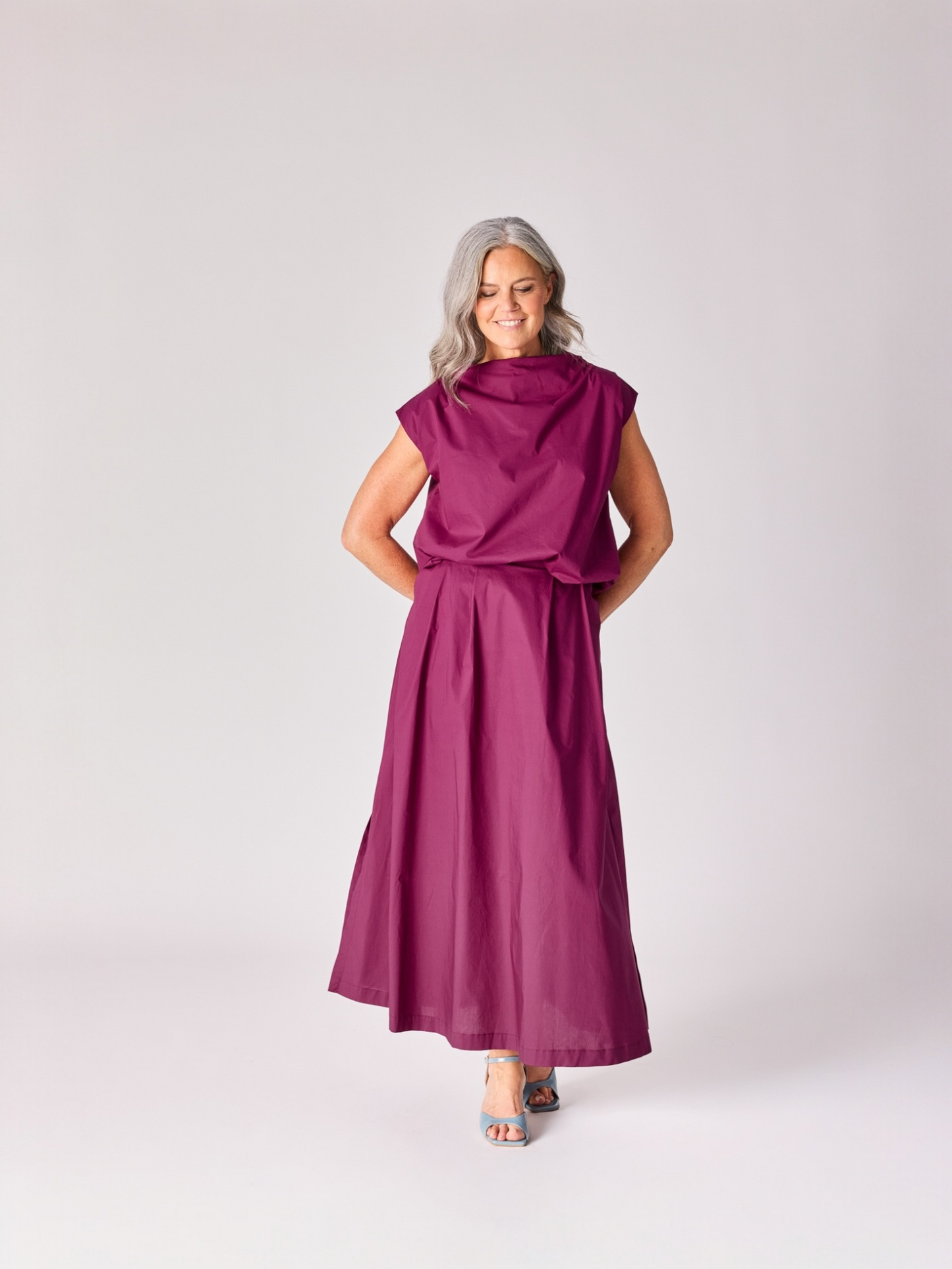 Lalotti - ROMANI plume lange rok met plooien