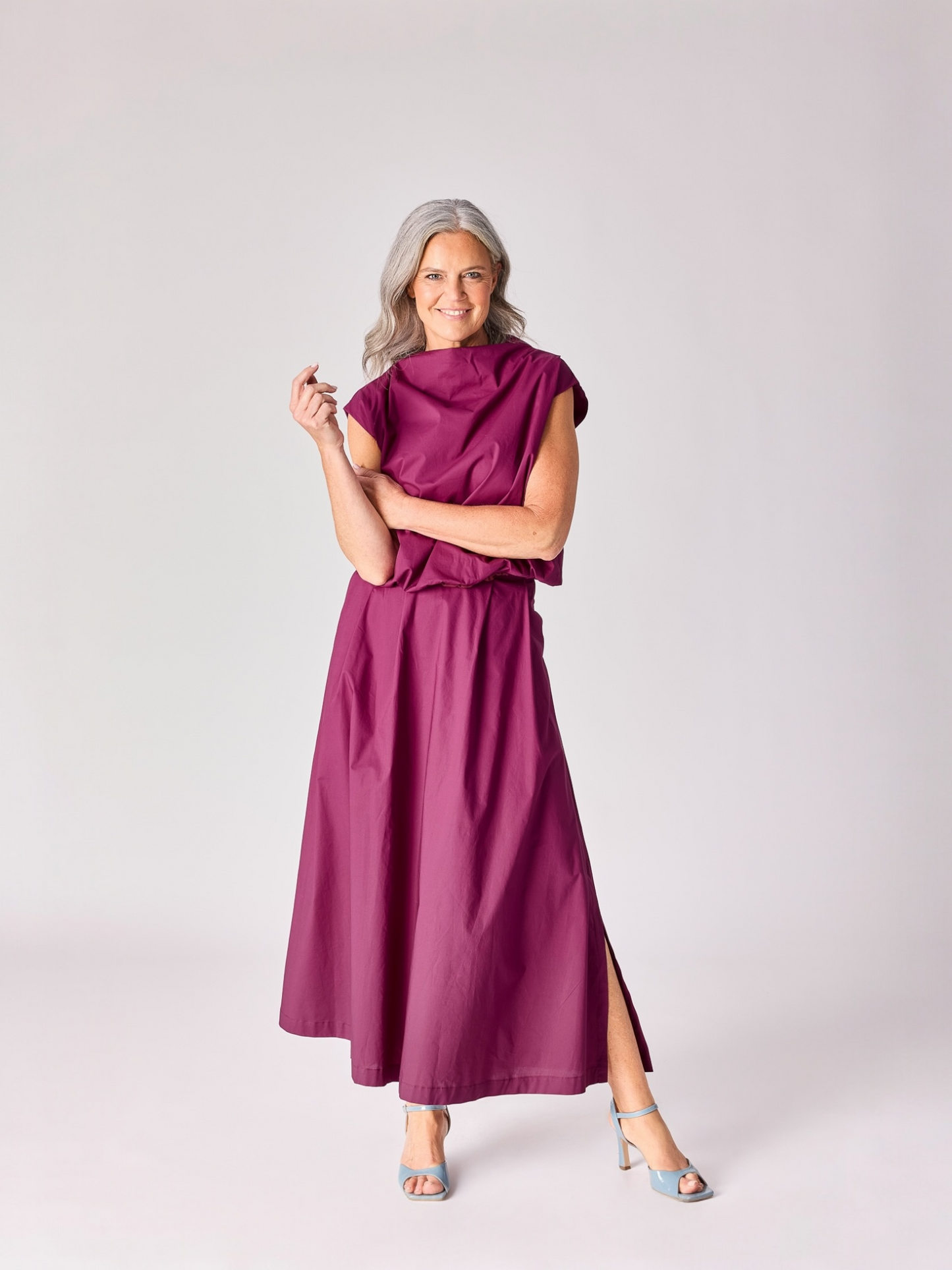 Lalotti - ROMANI plume lange rok met plooien