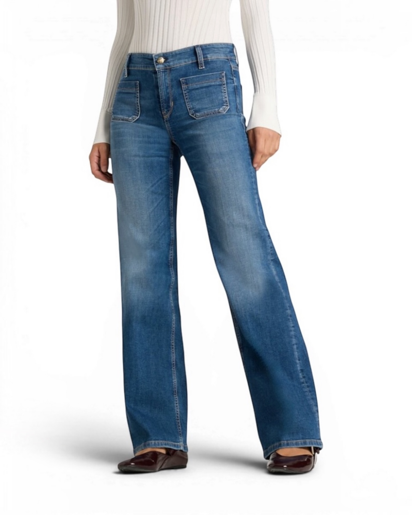 Cambio - blauwe straight jeans Amara