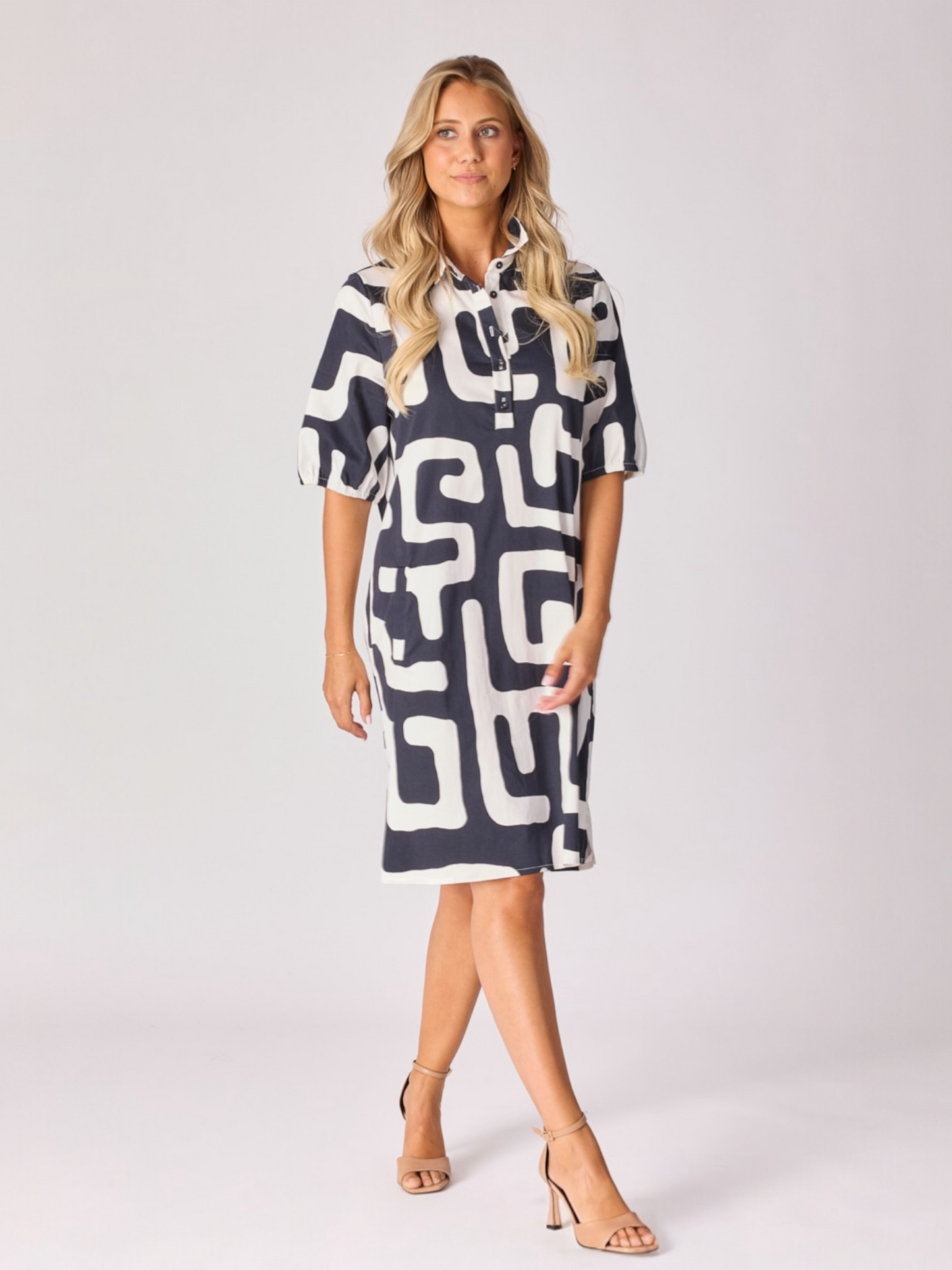 Lalotti - korte jurk TATYM  maze print