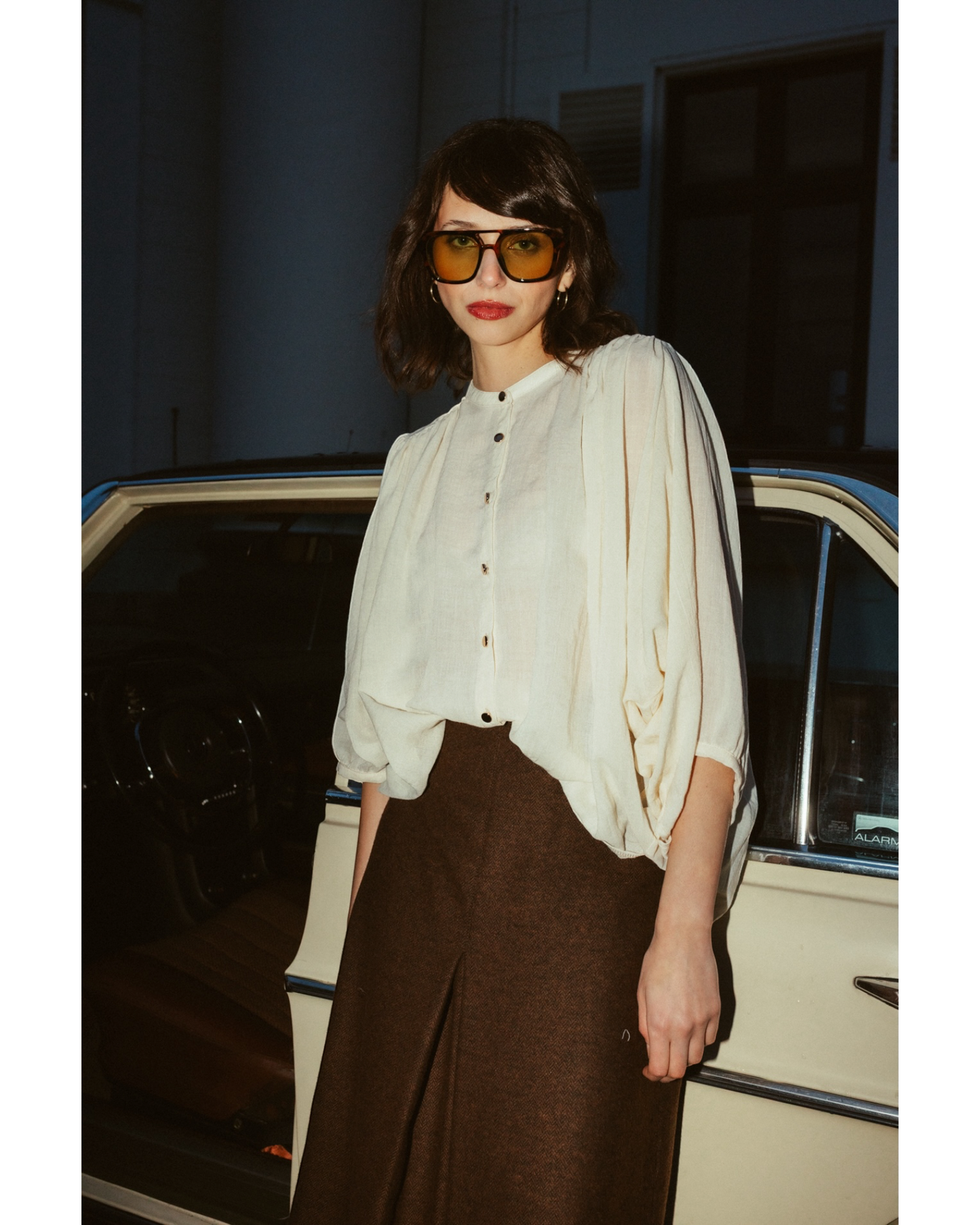 More Than That Lily midi rok - Bruin
