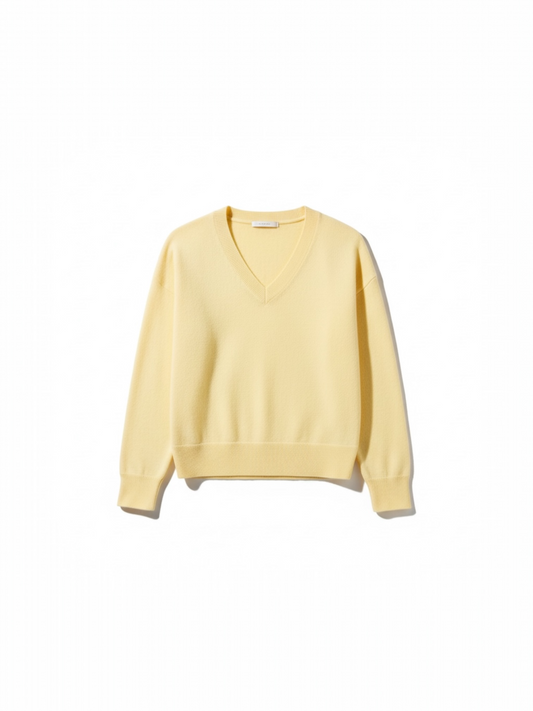 Lalotti - VINI v-pull lange mouwen - soft yellow