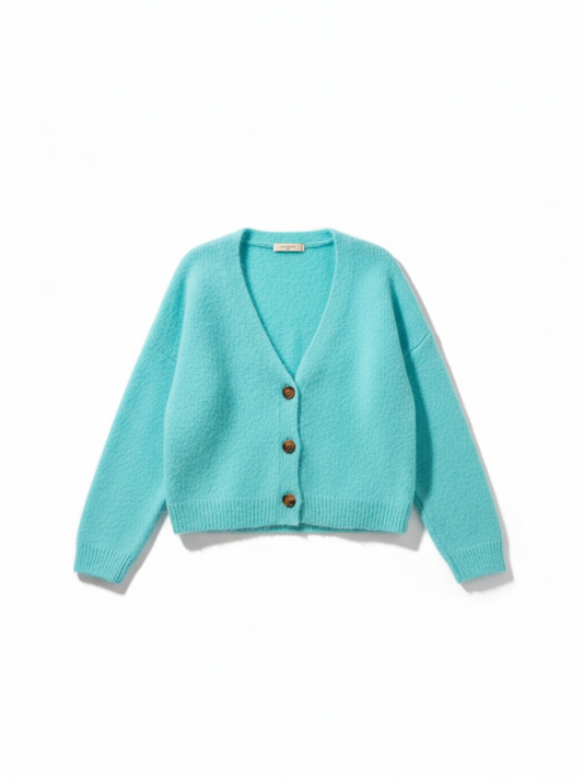 Bonita Avenue - Gilet KATE met knopen - limpet shell