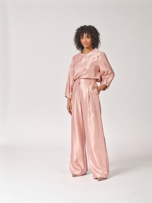 Lalotti - EMMA bloes in satijn - light pink