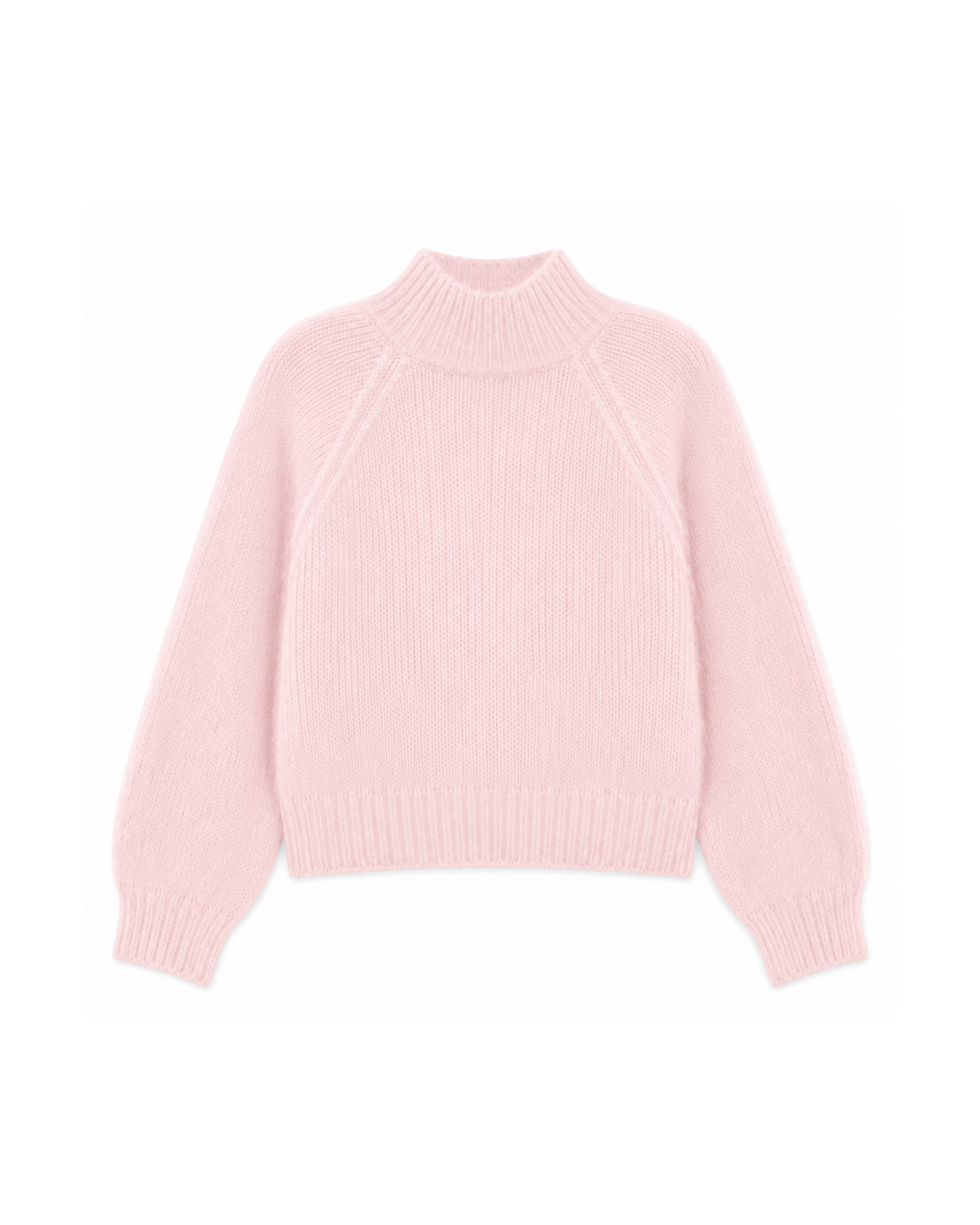 TWNS Hina Roze Pull met Hoge Hals | Zachte Damestrui Baby Pink