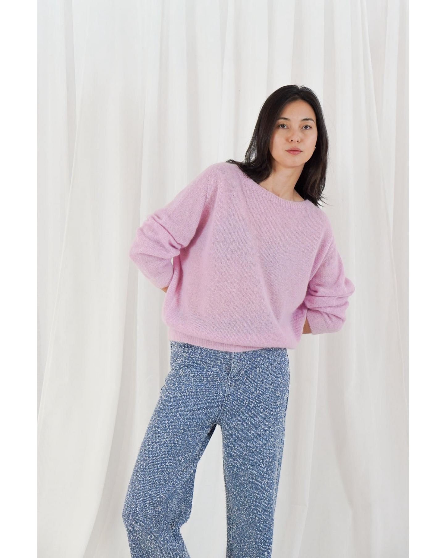 TWNS THE LABEL Sanibel Pullover Bubblegum | Zachte Alpaca Trui Roze