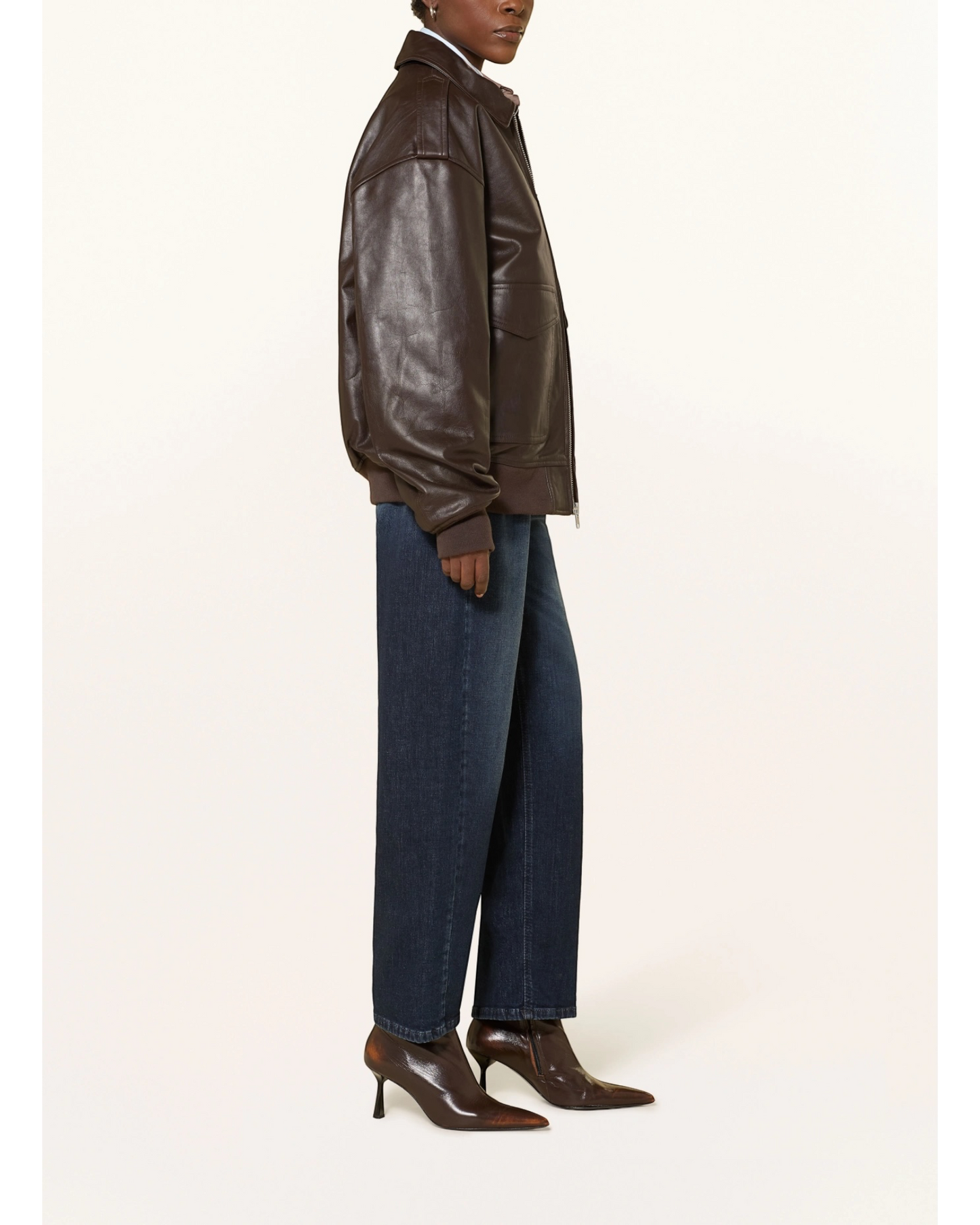 Cambio Ornella Jeans Blue Overdye – High Waist Barrel Leg Denim
