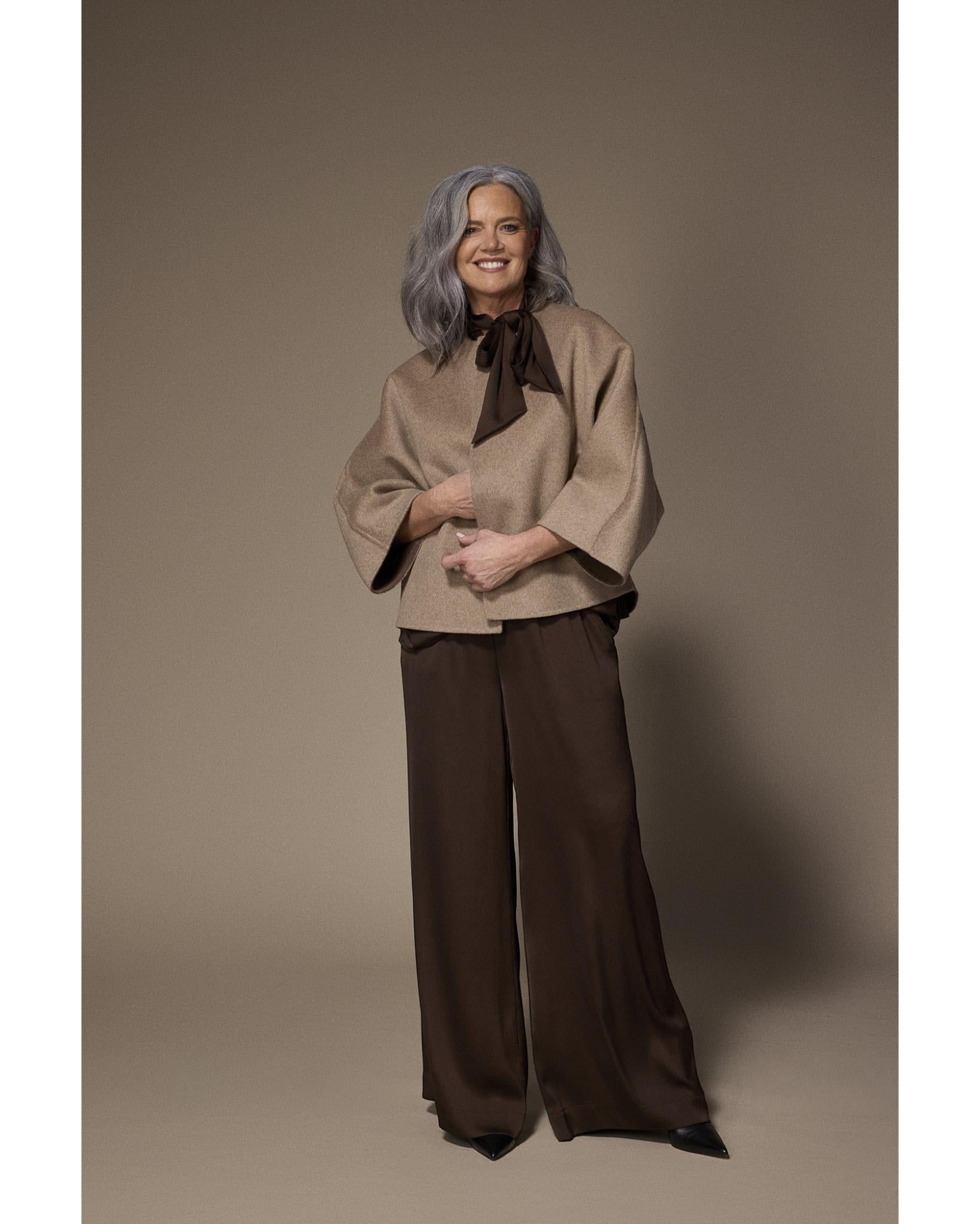 Lalotti Polly Wide Leg Broek Bruin – Comfortabele Damesbroek