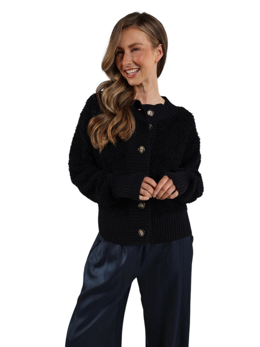Nukus - KAYLE blauwe gilet met knopen