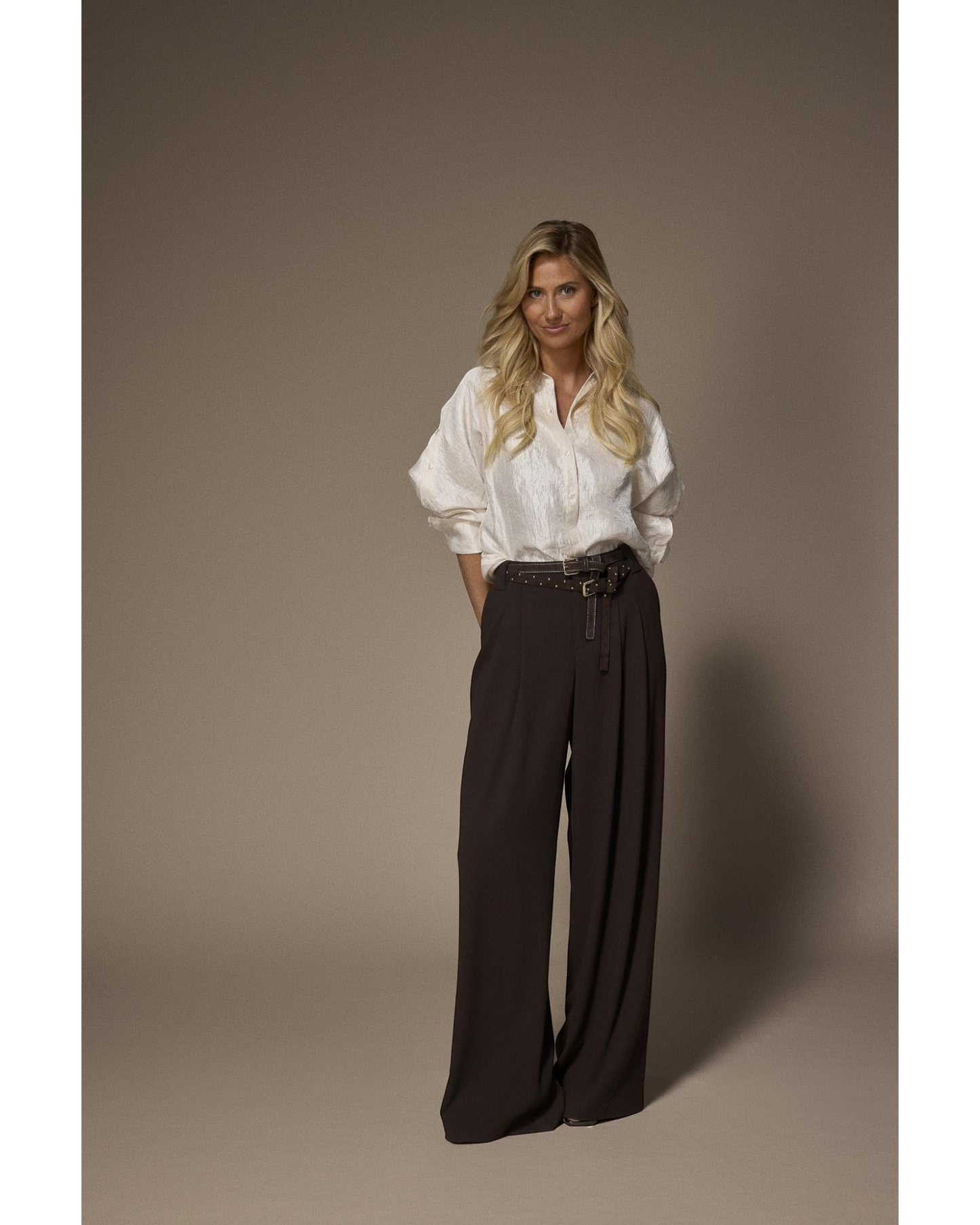 Lalotti Tino Oversized Blouse Crème | Isabelle Fashion