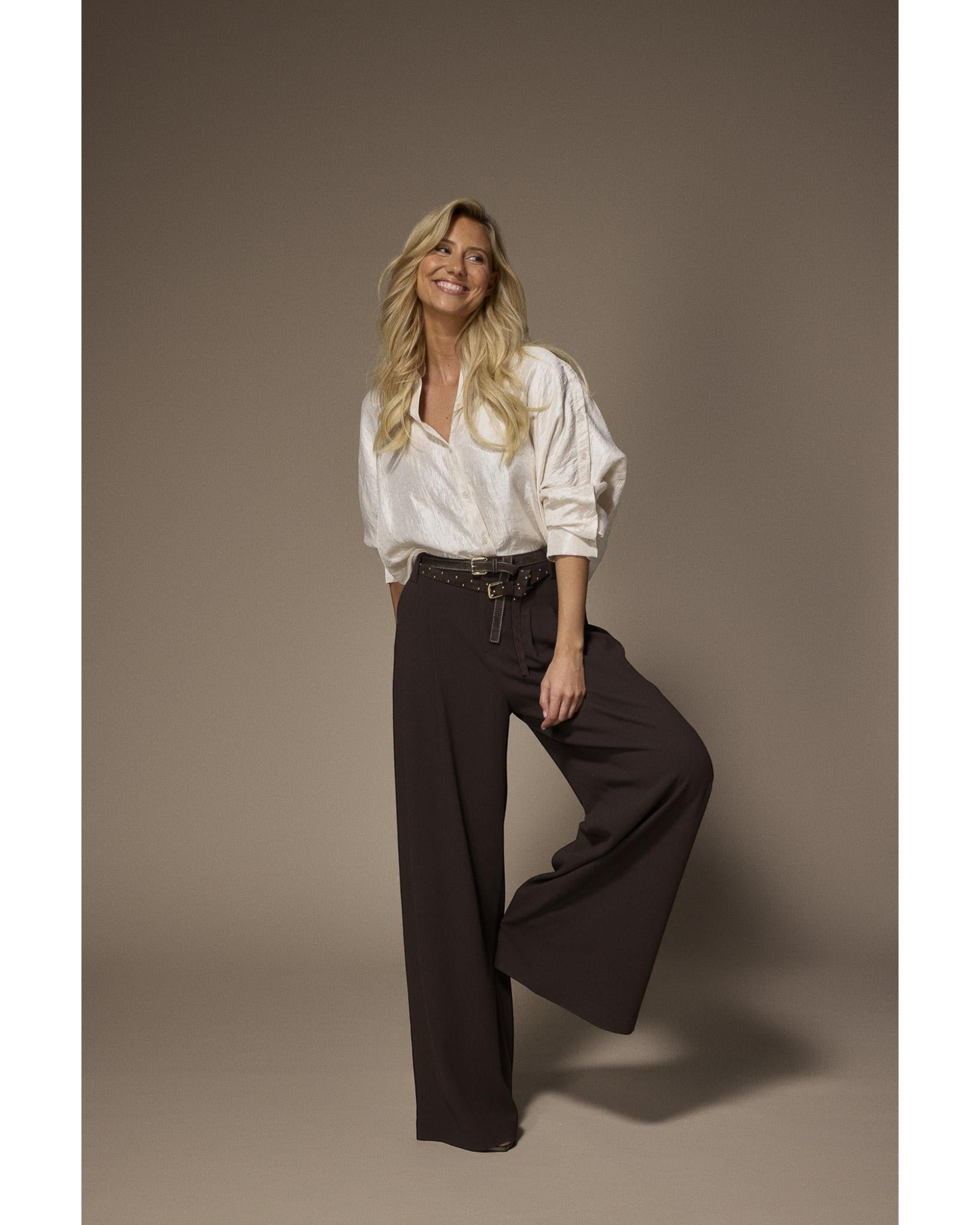 Lalotti Tino Oversized Blouse Crème | Isabelle Fashion