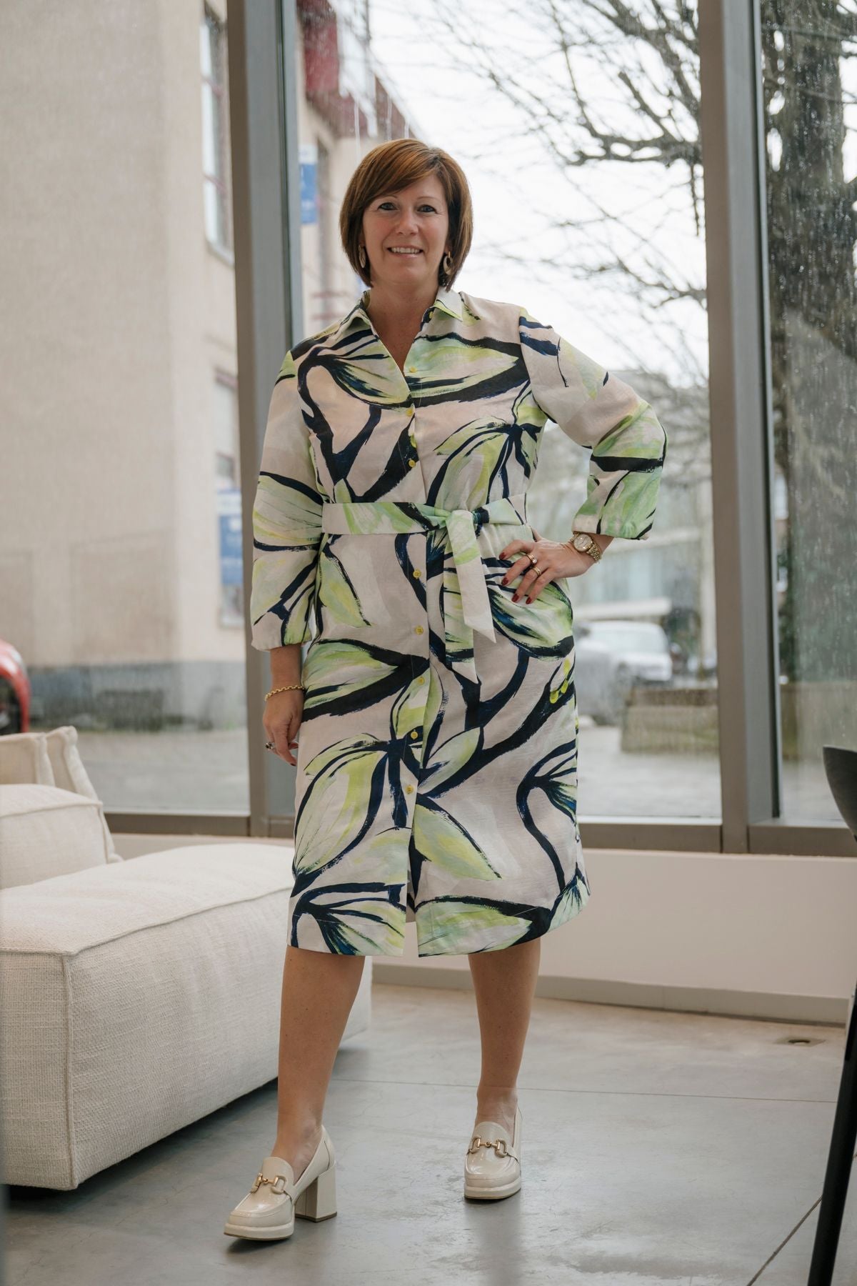 Jurk met bloemenprint KELLIS - Xandres