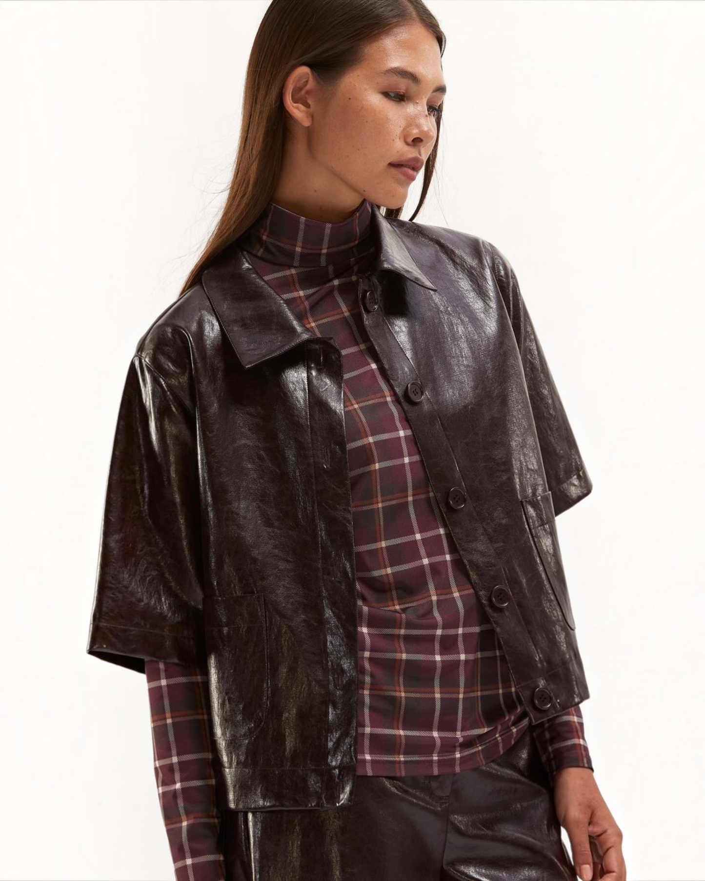 Senso Alora Vest Prum in Ecoleder | Trendy Damesvest | Isabelle Fashion