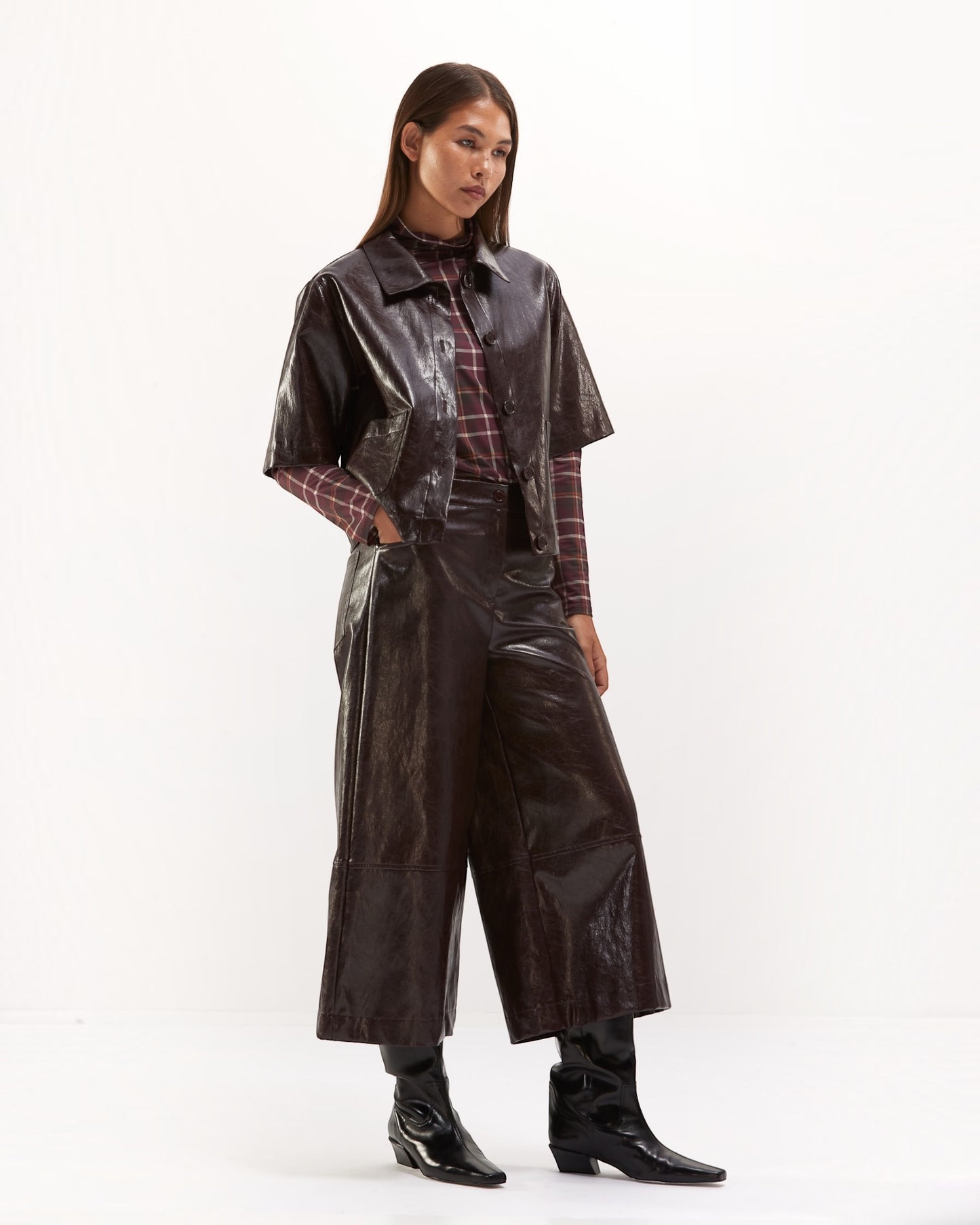 Senso Alora Vest Prum in Ecoleder | Trendy Damesvest | Isabelle Fashion