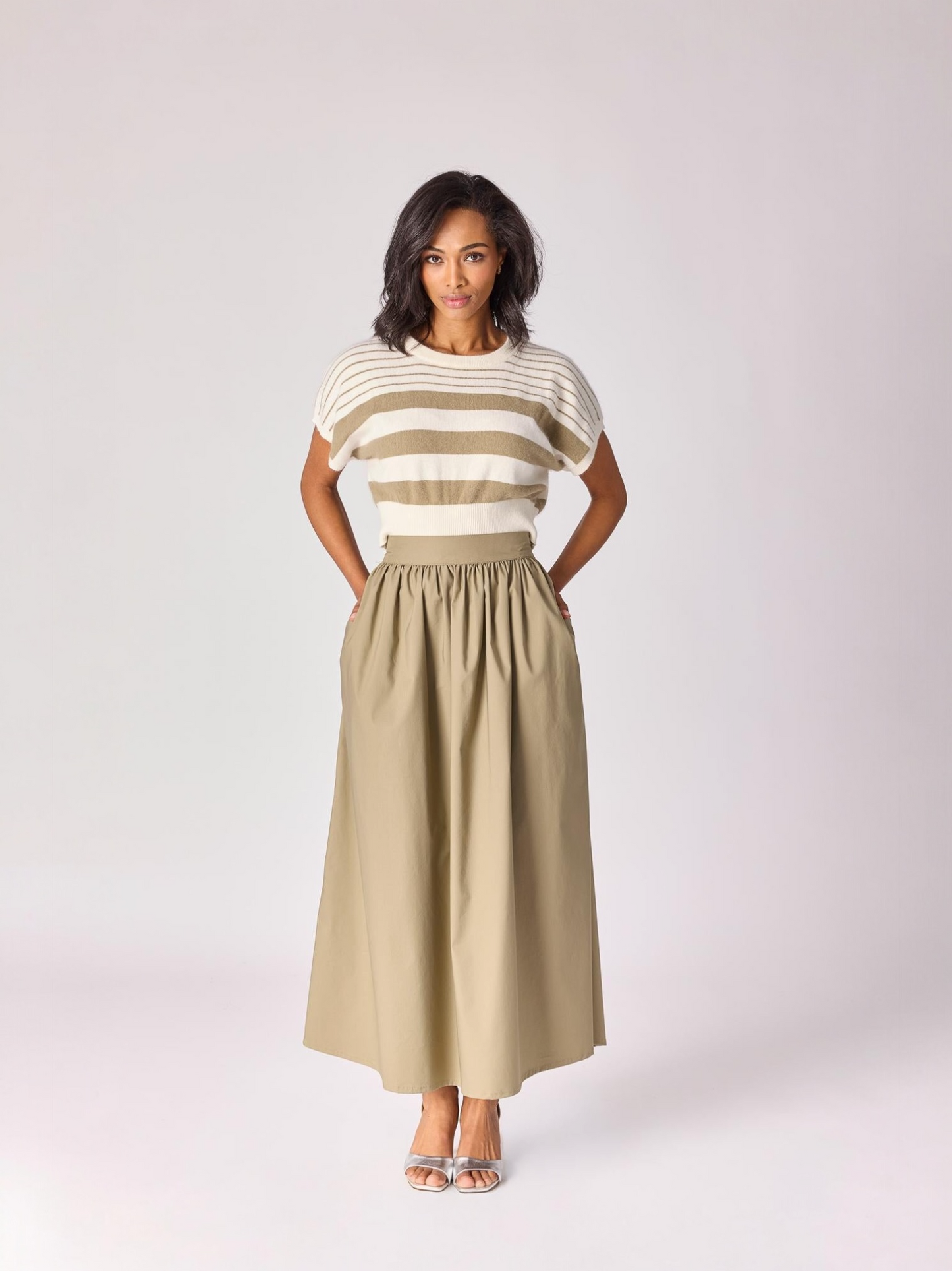 Lalotti - LEV STRIPED pull khaki