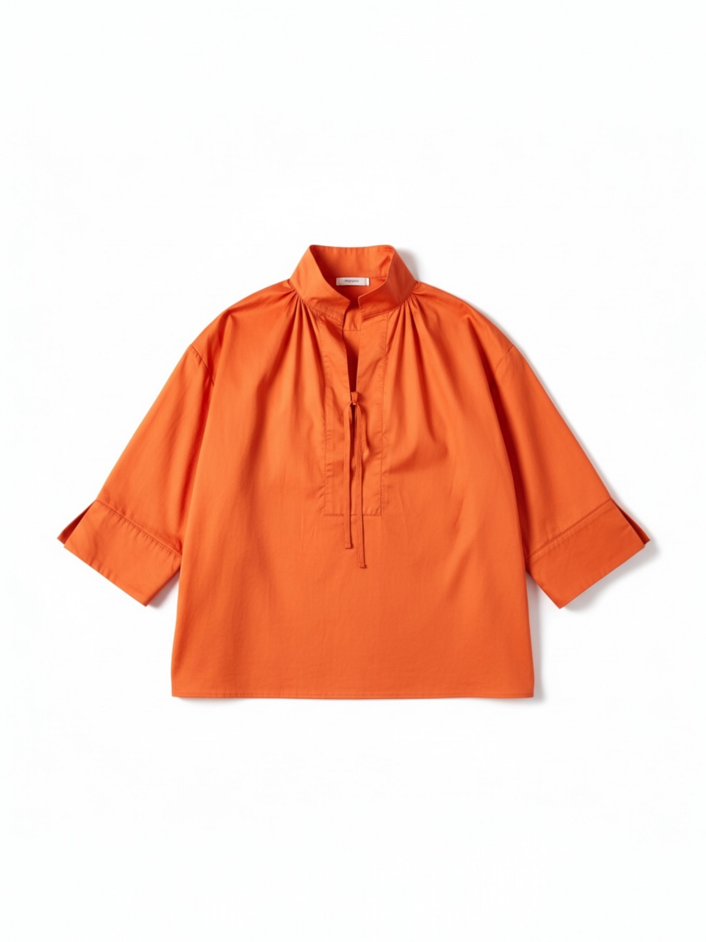 Lalotti - ORPHELIE oversized hemd met strikdétail - burnt orange