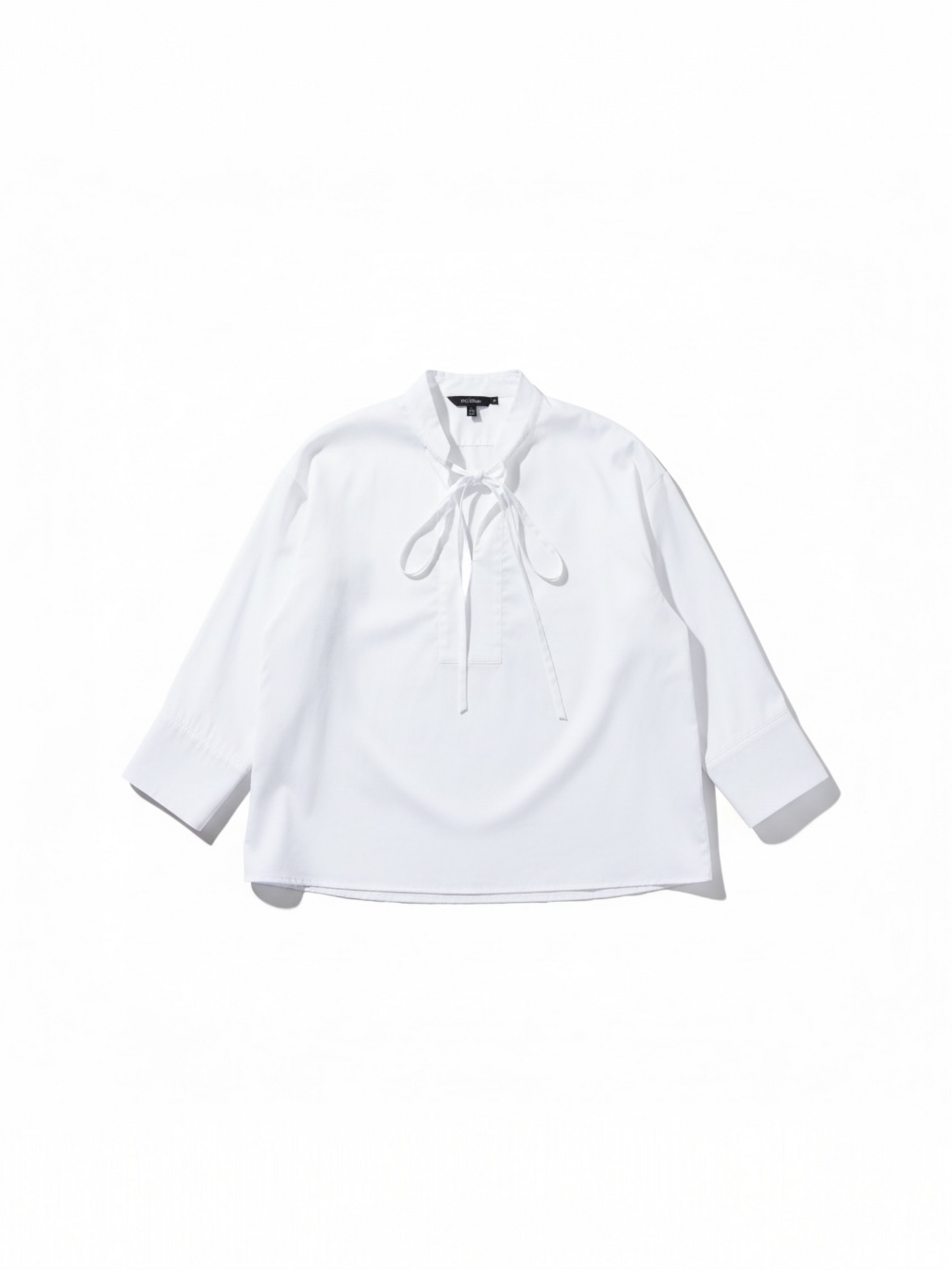 Lalotti - ORPHELIE oversized hemd met strikdétail - white