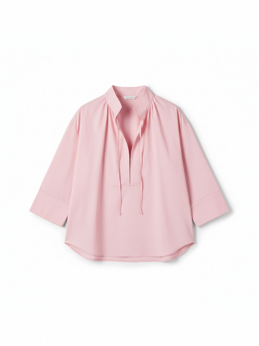 Lalotti - ORPHELIE oversized hemd met strikdétail - blush pink