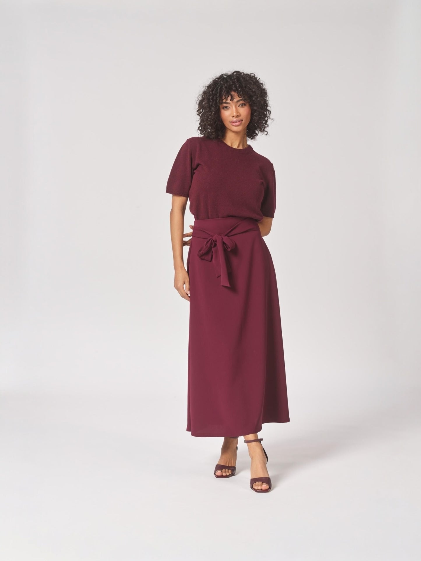Lalotti - pull korte mouwen SIRIAH  burgundy