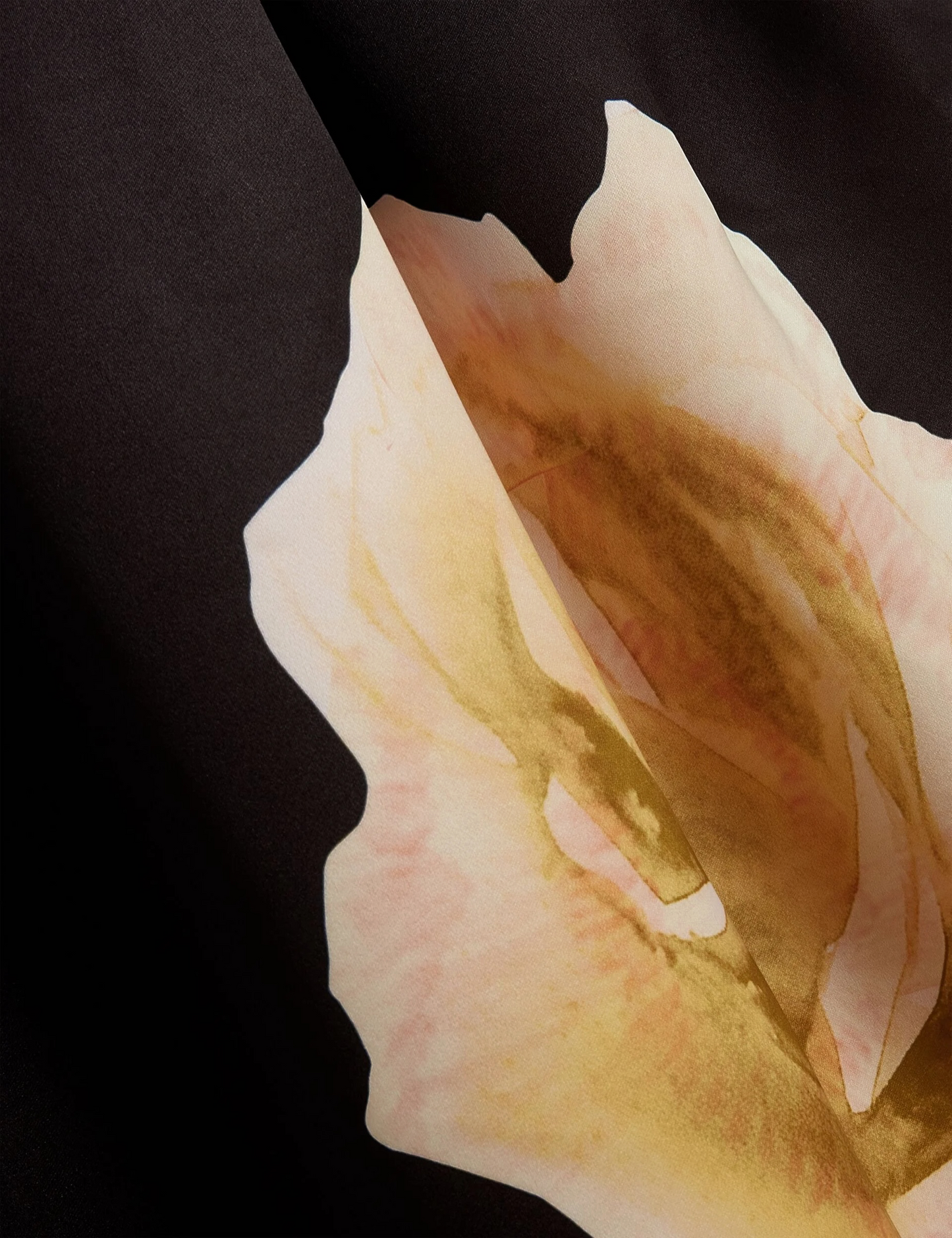 Ted Baker Verinie zwarte midi-jurk met rozenprint